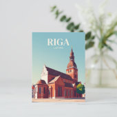 Domkerk Riga Letland Briefkaart (Staand voorkant)