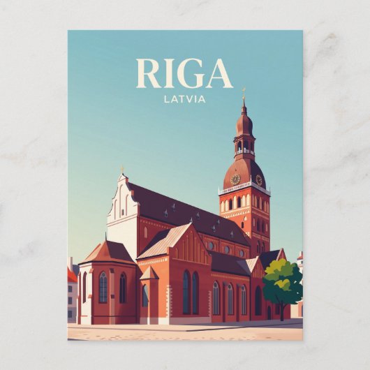 Domkerk Riga Letland Briefkaart (Voorkant)