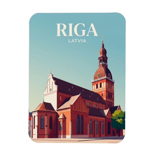 Domkerk Riga Letland Magneet (Verticaal)