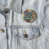 Domme badge. ronde button 5,7 cm (In situ)