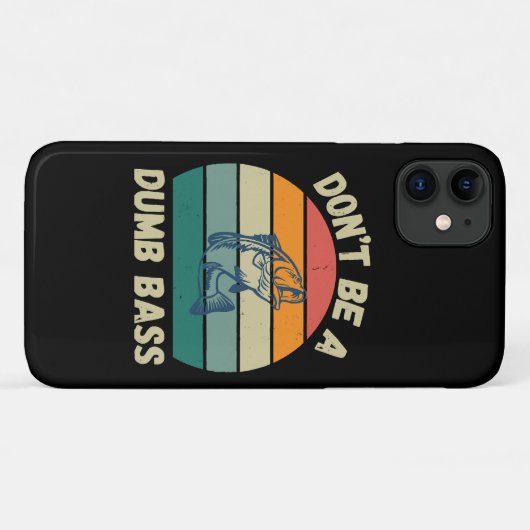 Domme Bas Case-Mate iPhone Case (Achterkant (horizontaal))