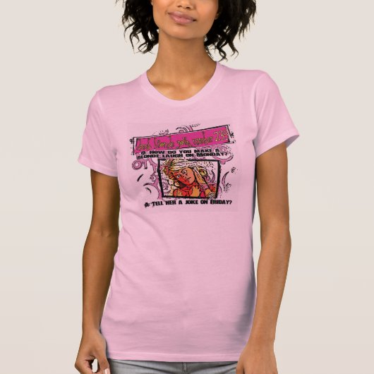 domme blond grap nummer 237 t-shirt (Voorkant)