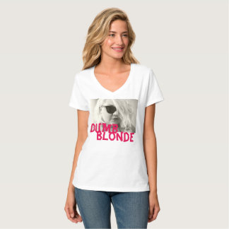 domme blonde roze t-shirt DBR-kleding CO