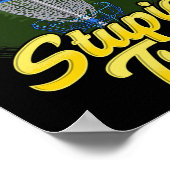Domme Boom Disc Golf Grappige Frisbee Golf Disc Sp Poster (Hoek)