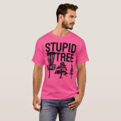 Domme Boom, Grappige discgolf T-shirt (Voorkant volledig)