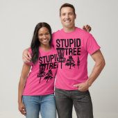 Domme Boom, Grappige discgolf T-shirt (Unisex)