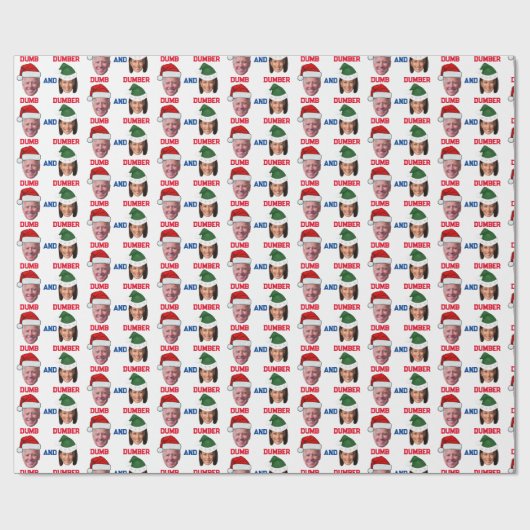 Domme en domme Haris en Biden stemmen op Trump Cadeaupapier (Vlak)