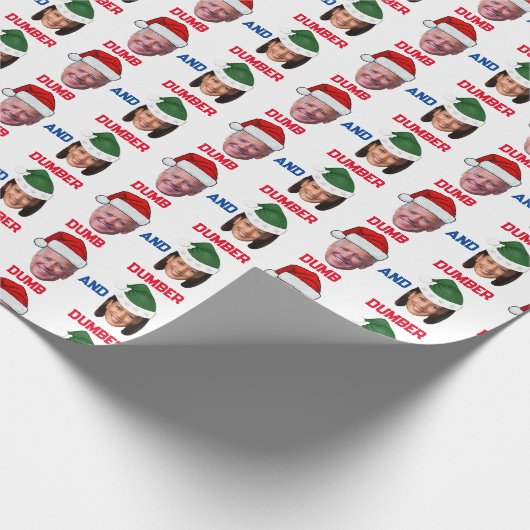 Domme en domme Haris en Biden stemmen op Trump Cadeaupapier (Hoek)