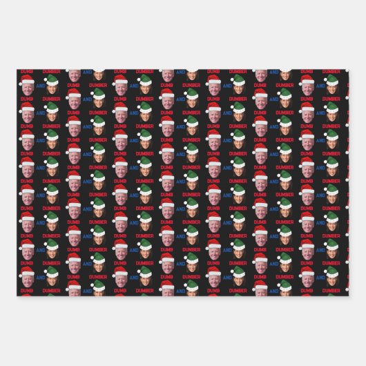 Domme en domme Haris en Biden stemmen op Trump Inpakpapier Vel (Voorkant 2)