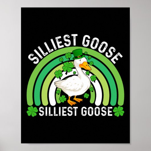 Domme gans bij de Pub grappige St. Patricks Dag. Poster (Voorkant)
