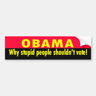 domme mensen bumpersticker