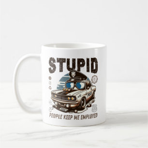Domme mensen houden me aan het werk koffiemok