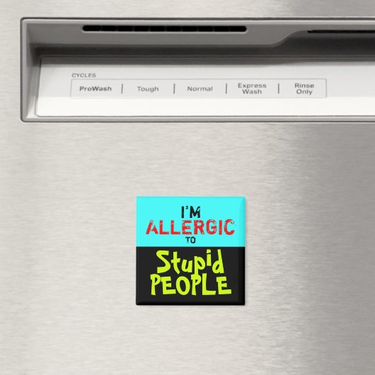 DOMME MENSEN ~ Magnetische waarheid Magneet (Insitu (Vaatwasser))