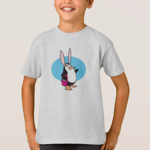 domme paashaas pinguïn t-shirt