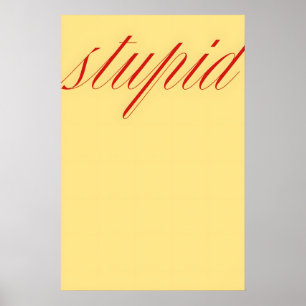 Domme Quote Muurkunst – Minimalistische Typografie Poster