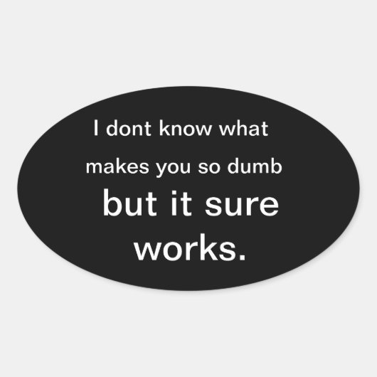 domme stickers (Voorkant)