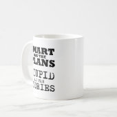 Domme Verhalen Grappige Mok (Voorkant links)