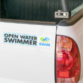 Dommel voor open waterzwemmer bumpersticker (Op Truck)