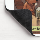 Dommige bevergrappen Leuke tekenfilm Muismat (Hoek)