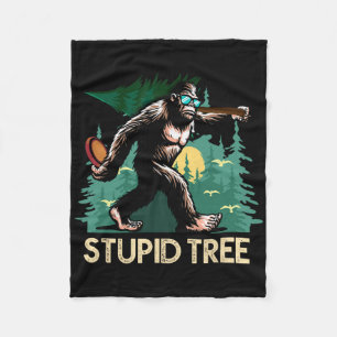Dommige Boom Disc Golf Bigfoot Frolfing Grappige S Fleece Deken