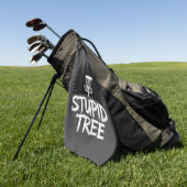 Dommige Boom Disc Golf Grappige Frisbee Golf Golfe Golfhanddoek (Groen)