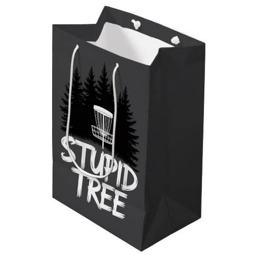 Dommige Boom Disc Golf Grappige Frisbee Golf Golfe Medium Cadeauzakje (Voorkant Gekanteld)