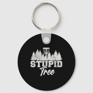 Dommige Boom Disc Golf Spelers Vliegende Disc Golf Sleutelhanger