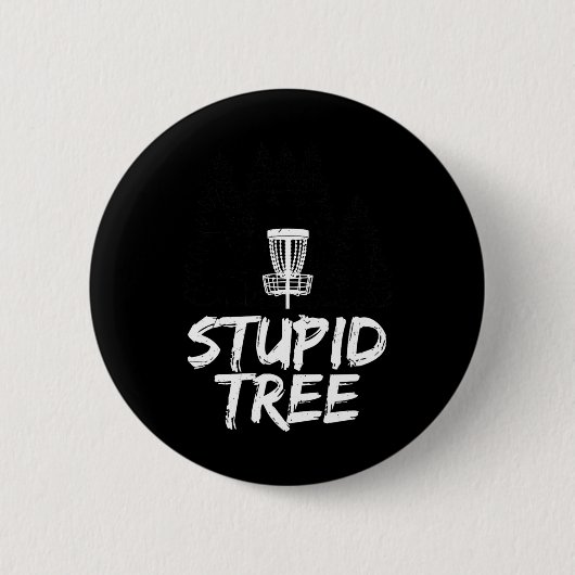 Dommige Boom Disc Golf T-shirt Funny Frisbee Golf Ronde Button 5,7 Cm (Voorkant)