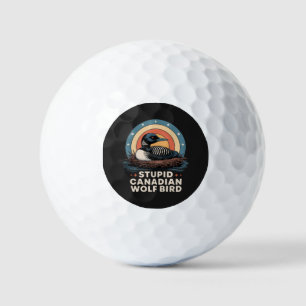 Dommige Canadese Wolf Bird Golfballen