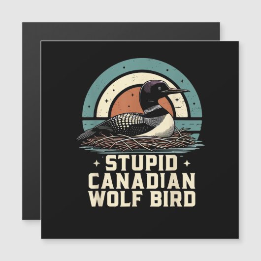 Dommige Canadese Wolf Vogel (Voorkant / Achterkant)