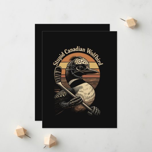 Dommige Canadese Wolf Vogel Aankondiging (Voorkant / Achterkant in situ)