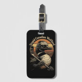 Dommige Canadese Wolf Vogel Bagagelabel (Voorkant (verticaal))