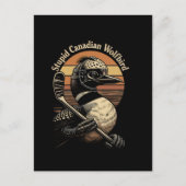 Dommige Canadese Wolf Vogel Briefkaart (Voorkant)