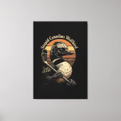 Dommige Canadese Wolf Vogel Canvas Afdruk (Voorkant)