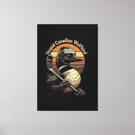 Dommige Canadese Wolf Vogel Canvas Afdruk (Voorkant)