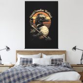 Dommige Canadese Wolf Vogel Canvas Afdruk (Insitu (Slaapkamer))
