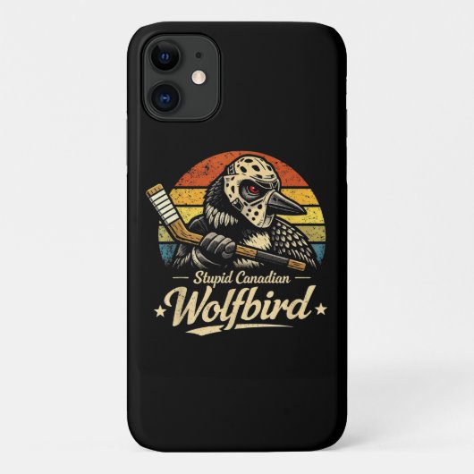 Dommige Canadese Wolf Vogel Case-Mate iPhone Case (Achterkant)