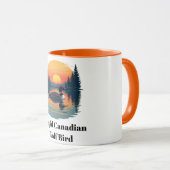 Dommige Canadese Wolf Vogel Grappig Canada Cadeau  Mok (Voorkant rechts)