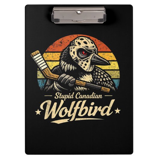 Dommige Canadese Wolf Vogel Klembord (Voorkant)