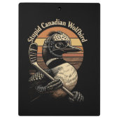 Dommige Canadese Wolf Vogel Klembord (Achterkant)