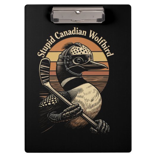 Dommige Canadese Wolf Vogel Klembord (Voorkant)