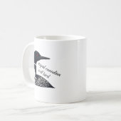 Dommige Canadese Wolf Vogel Koffiemok (Voorkant links)