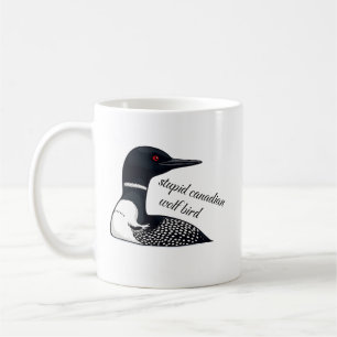 Dommige Canadese Wolf Vogel Koffiemok
