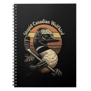 Dommige Canadese Wolf Vogel Notitieboek