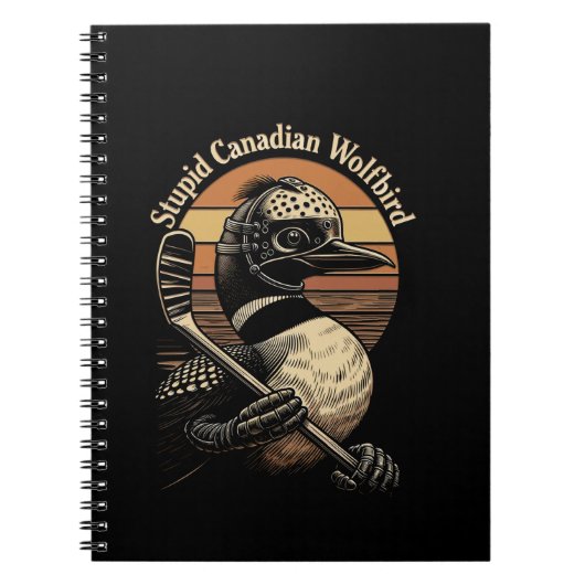 Dommige Canadese Wolf Vogel Notitieboek (Voorkant)