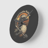 Dommige Canadese Wolf Vogel Ronde Klok (Hoek)