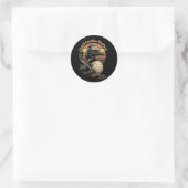 Dommige Canadese Wolf Vogel Ronde Sticker (Tas)