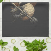 Dommige Canadese Wolf Vogel Theedoek (Gevouwen)