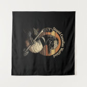 Dommige Canadese Wolf Vogel Wandkleed (Voorkant (horizontaal))