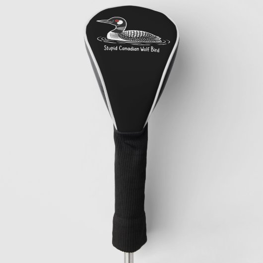 Dommige Canadese Wolfvogel Grappig Canada Cadeau L Golfheadcover (Voorkant)